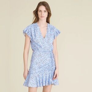 VERONICA BEARD Marla Ruched Silk Dress. Size 0